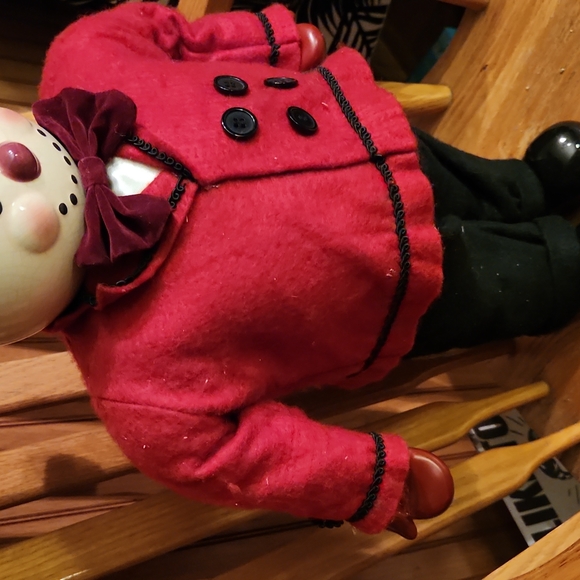 Vintage dressed well snowman-21"-HTF - Picture 4 of 10